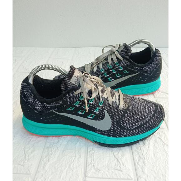 NIKE AIR ZOOM STRUCTURE 18 WOMEN'S SHOES Gray Black Jade SIZE 8 - Picture 2 of 10